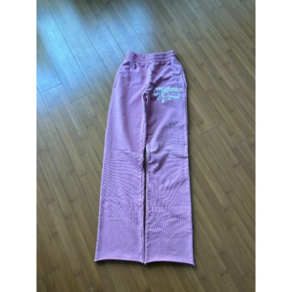MADHAPPY FLARED STYLE SWEATPANTS PINK RARE STYLE 100% AUTHENTIC Women's XS